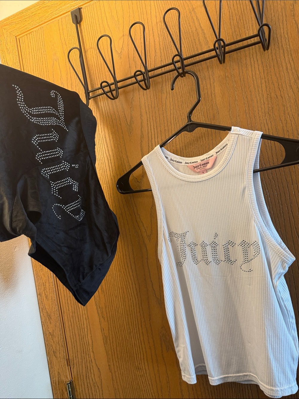 Juicy Couture Rhinestone Logo Tank Top - White